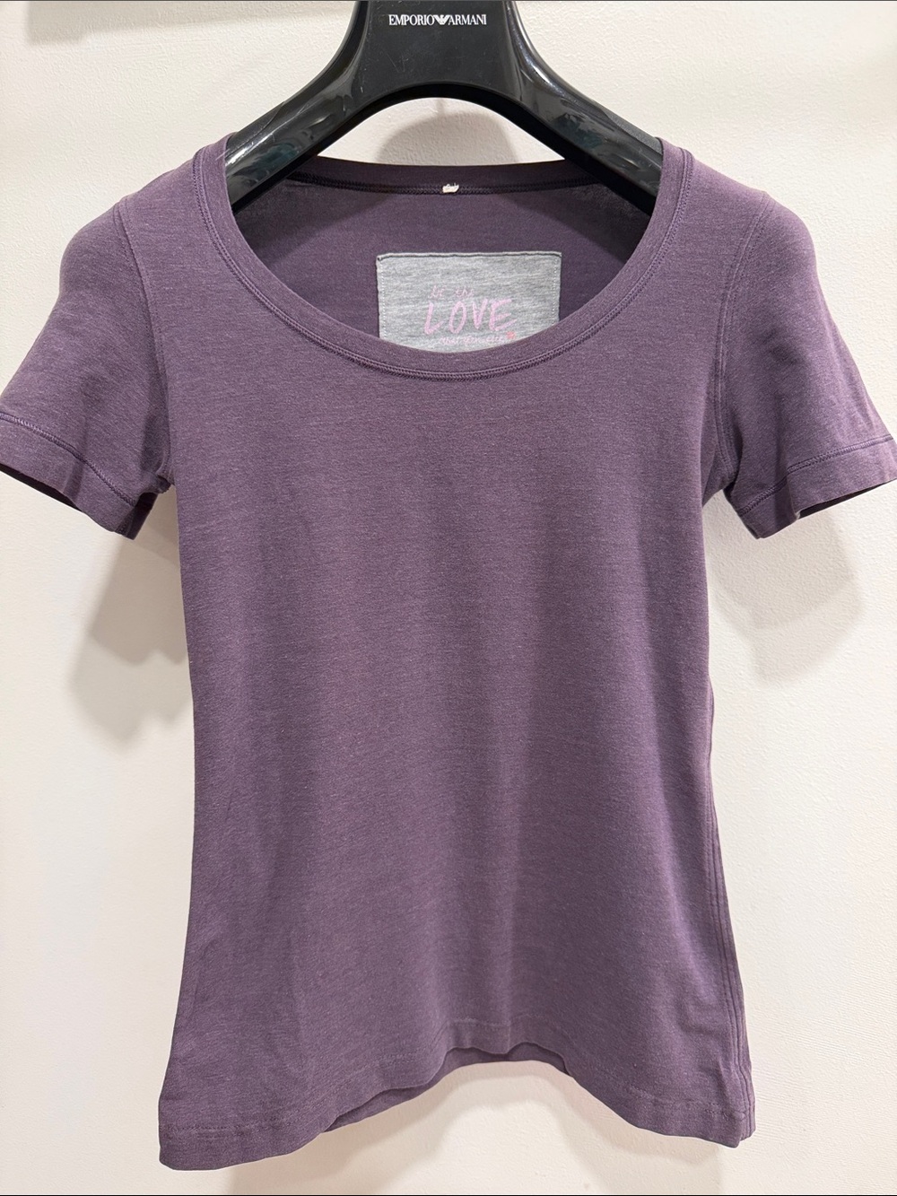 lululemon athletica Scoop Neck Short Sleeve Tee in Plum